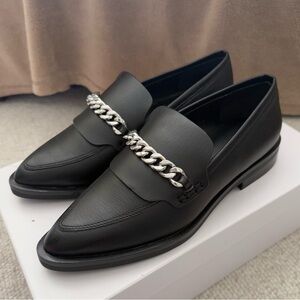 NWT Rebecca Minkoff Pacey Leather Loafer with Chain